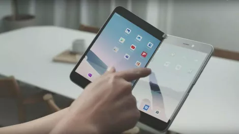 Microsoft shows off dual-screen Surface tech