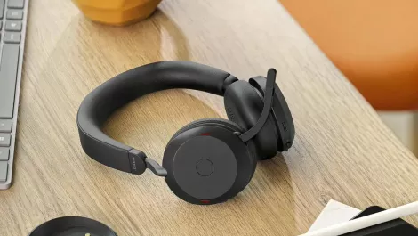 Jabra's Evolve2 75 headset is engineered for hybrid workplaces